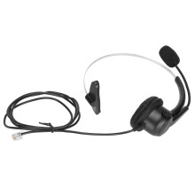 Auricular RJ9 para teléfono 1,2 m, micrófono ajustable a 330