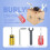 Busy Cube per bambini in pino 555cm 0,35kg legno 9