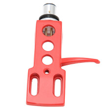 Soporte de aguja para vinilo de aleación de aluminio, 4 cables, rojo