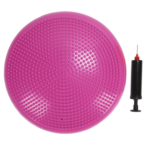 Coussin-disque d'équilibre rose, taille 30 cm, PVC 1