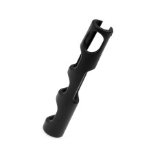 Poignée d'archet en silicone pour violon - 7 g - noir - S/M/L (3/4-4/4)
