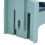 Supporto per asciugacapelli 8,5x9 cm Calibro 4,2 cm Blu chiaro 12