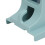 Supporto per asciugacapelli 8,5x9 cm Calibro 4,2 cm Blu chiaro 11