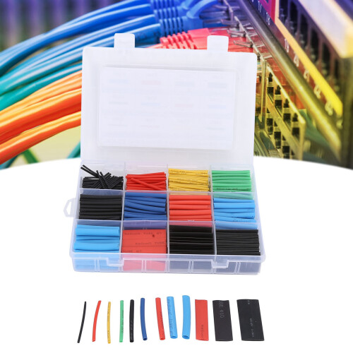 Lot de 560 tubes thermorétractables, ignifugés.