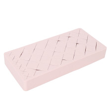 24 pièces porte-rouge à lèvres en silicone 19x9x3 cm rose