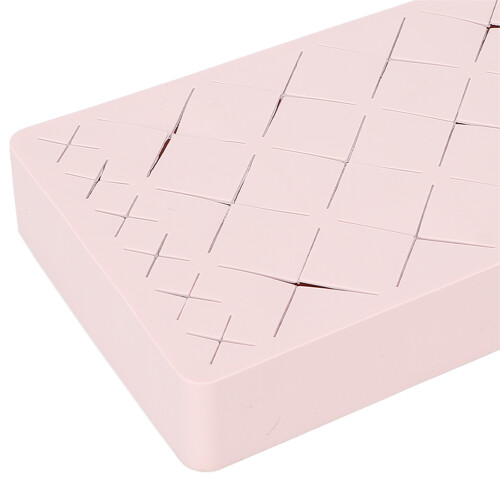 Porta rossetti in silicone da 24 pezzi rosa 19x9x3 cm 2