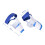 Correttore per alluce valgo L/R, 2 pezzi, blu/bianco 6