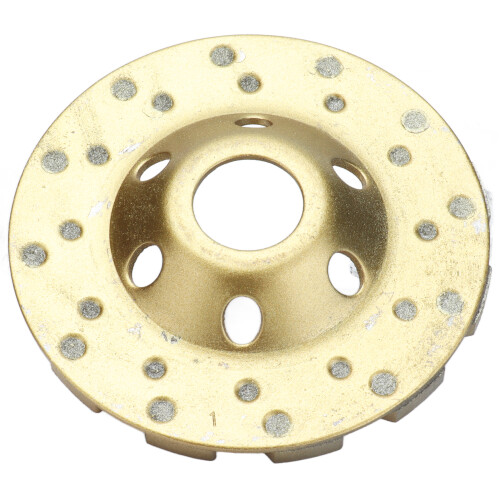 Ruota abrasiva diamantata segmentata da 4 pollici, Oro+Argento