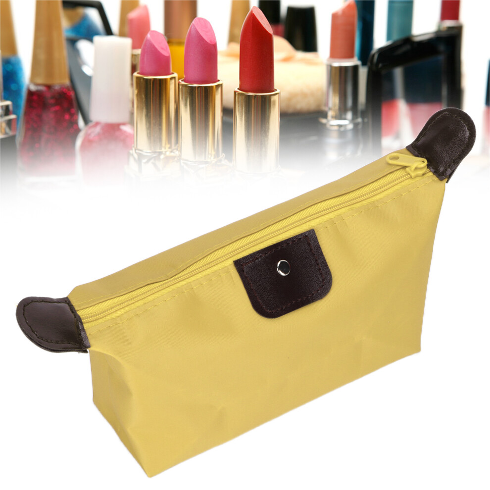 Waterproof Nylon Dumpling Cosmetic Bag Multifunctional Portable Storage Makeup Bag for CosmeticYellow