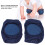 Protège-genoux pour bébé, unisexe, coton doux, élastiques, bleu marine 9