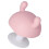 Anneau de dentition champignon - 8 cm silicone alimentaire rose 10