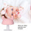 Anneau de dentition champignon - 8 cm silicone alimentaire rose 6