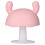 Anneau de dentition champignon - 8 cm silicone alimentaire rose 2