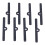8 pezzi Spreader per coperchio delle valvole SBC 4-3/4 pollici Nero 13