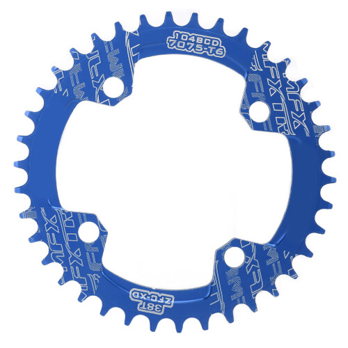 FMFXTR 38T Corona a denti stretti e larghi 160mm blu 1