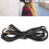 Cable híbrido 3,5mm-2,5mm, 130cm, negro, HD400S 1