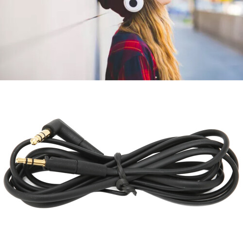 Cable híbrido 3,5mm-2,5mm, 130cm, negro, HD400S