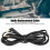 Cable híbrido 3,5mm-2,5mm, 130cm, negro, HD400S 3