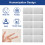 120 pezzi di nastro Sleep Strips 9,56,82 cm trasparente 9