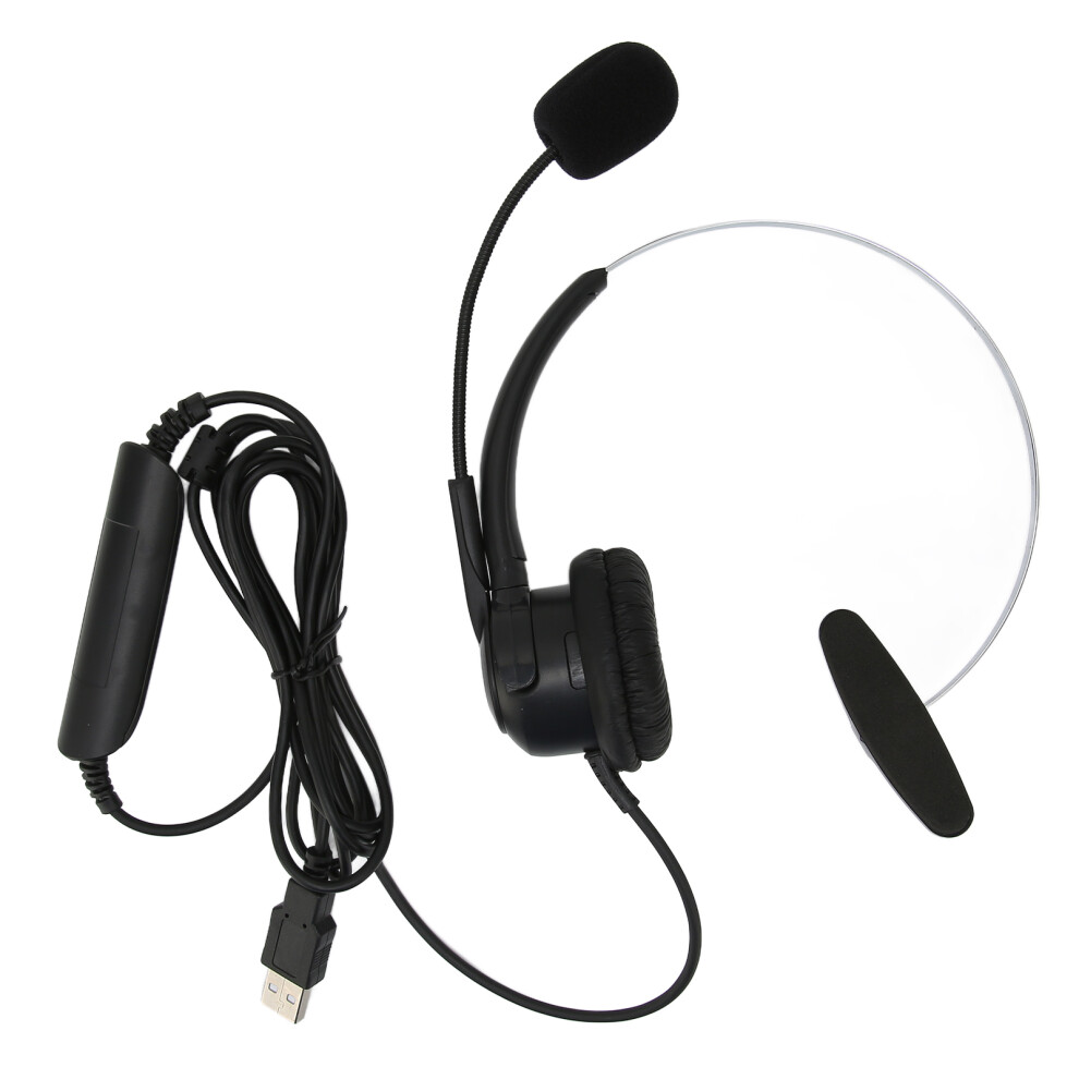 Usb Headset With Microphone Noise Cancelling Volume Control For Business Meetings Skype Phone Call Center Office 4221322095864