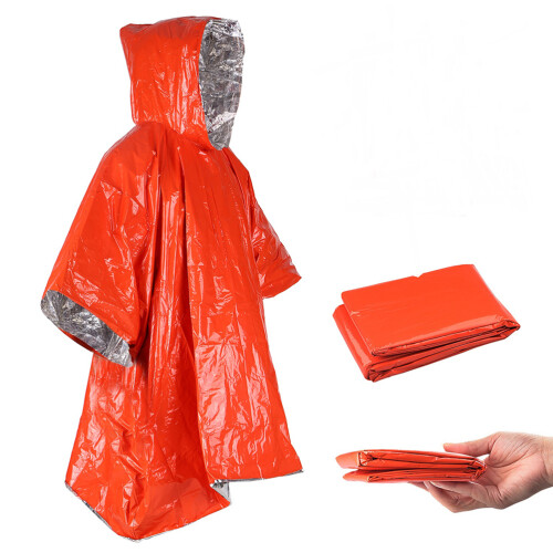 Imperméable multifonctionnel 80 g 100 cm  130 cm orange 1