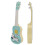 Ukulele di plastica blu, giocattolo per bambini, 4 corde, 3-8 anni 8