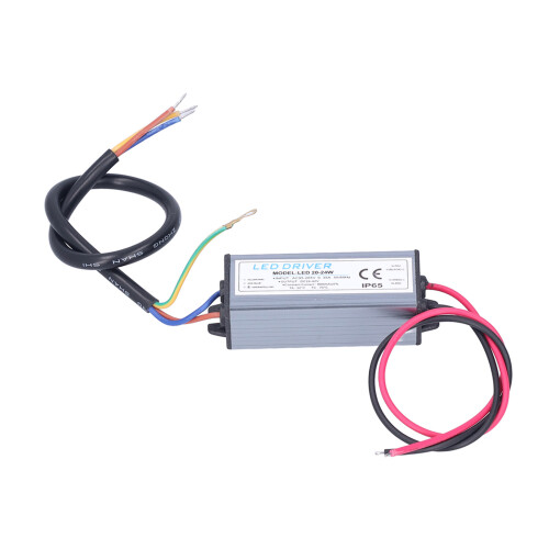 LED 20-24W IP65 ABS Nero Driver 7x3x2 cm 1