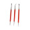 Ensemble de 3 stylos dotting - double pointe, acier et plastique 10