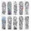 Tatuaggio realistico 10 pezzi/set 170x480mm Impermeabile 15