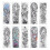 Tatuaggio realistico 10 pezzi/set 170x480mm Impermeabile 13