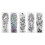 Tatuaggio realistico 10 pezzi/set 170x480mm Impermeabile 4