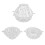 Moule en forme de cactus ABS, grand 7,6 cm et petit 6,2 cm 6
