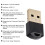 8761 Adattatore USB Bluetooth 5.0 Mini Nero 11