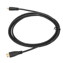 Câble adaptateur mini à micro, noir, longueur 1,8 m