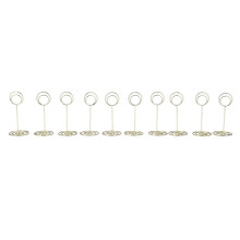 10 pièces porte-numéro de table en fer 8,5 x 3,6 cm 3,3 x 1,4 po