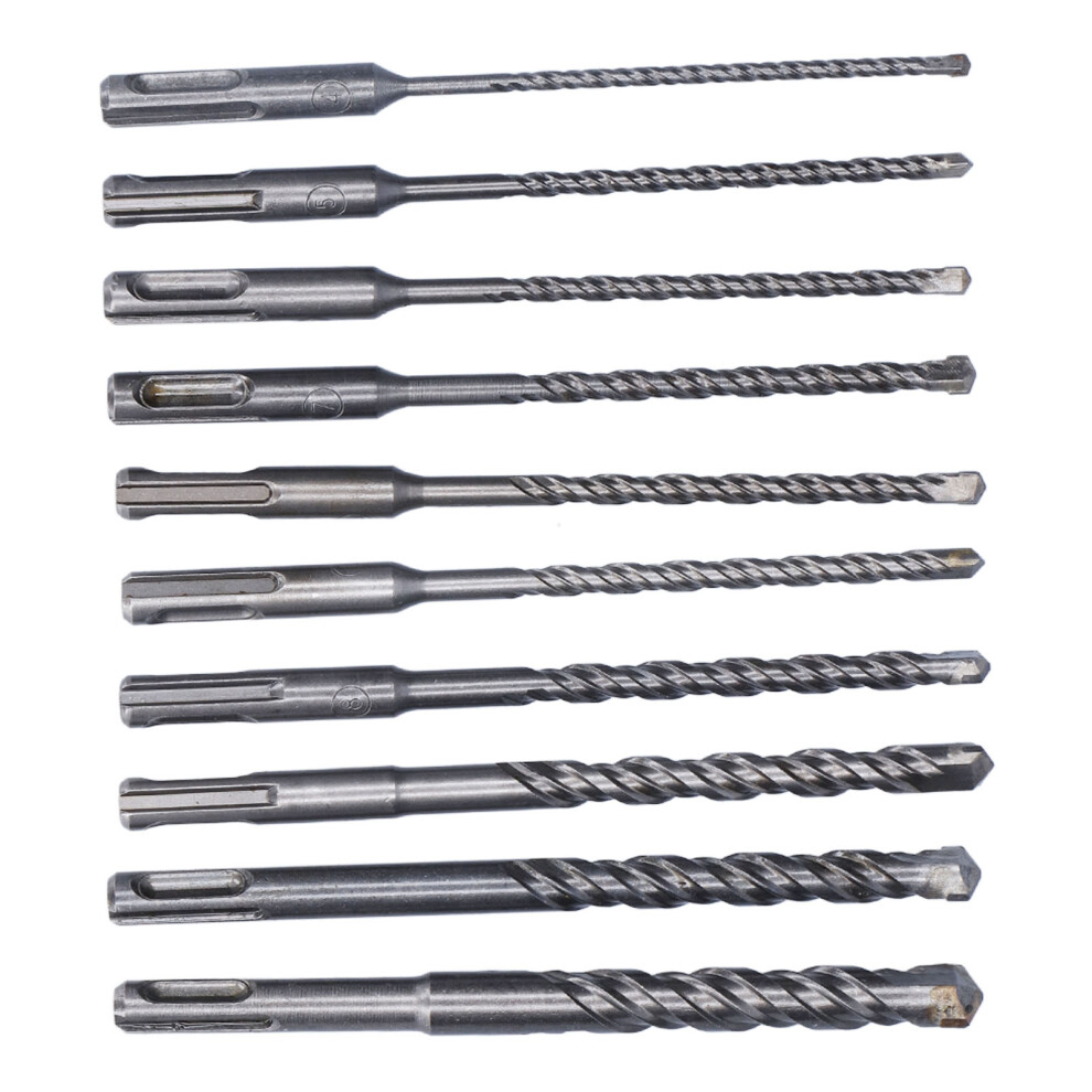 Masonry Drill Bit Set Carbide Tip Rotary Hammer Tool For Concrete 160Mm Long 4Â14Mm Diameter 9321322102700