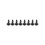 Labbro paraurti posteriore diffusore splitter nero lucido ABS 3
