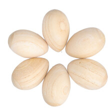 Set di shaker a uovo in legno di zelkova naturale 5.84.1 cm