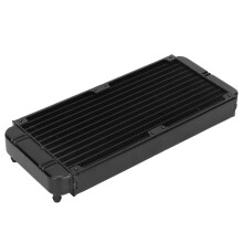 Radiatore in alluminio a 18 tubi F10 G1/4 275x120x32mm