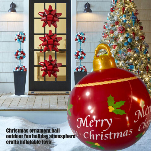Boule gonflable de Noël - 60 cm, Couleur : telle qu’affichée 2