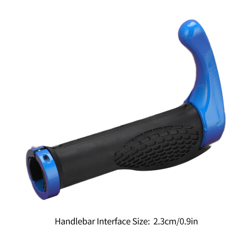 2 pièces Poignées de guidon Lock-On Ox Horn Bleu 2,3 cm 2