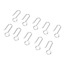 80Pcs Curtain Hooks Small Size Lightweight Rustproof Durable Easy Installation Drapery Hooks for Home Office Classroom
