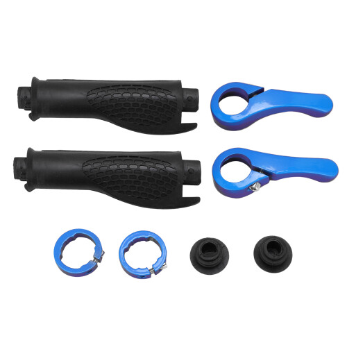 2 pièces Poignées de guidon Lock-On Ox Horn Bleu 2,3 cm 1