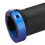 2 pièces Poignées de guidon Lock-On Ox Horn Bleu 2,3 cm 4