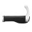 2 pièces de poignées de guidon Lock-On en corne de bœuf 2,3 cm blanc 3