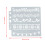 Set di stencil in PET da 9 pezzi, modello mandala, riutilizzabile 3