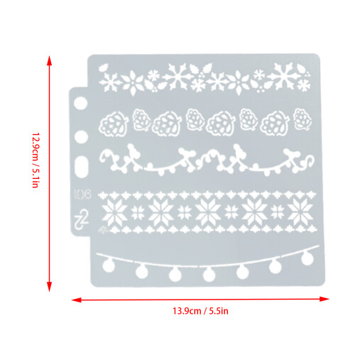 Set di stencil in PET da 9 pezzi, modello mandala, riutilizzabile 2