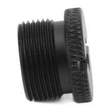 F18A 1/4 po femelle à 5/8 po mâle adaptateur noir 6g