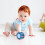 Puzzle 3D cilindro-cubo 7,5  7,5 cm blu nero rosso 10