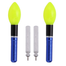 2 pezzi di galleggianti luminosi da pesca blu CR322 18mAh Drift